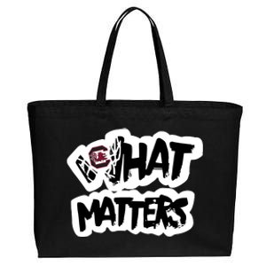 Milaysia Fulwiley Wearing South Carolina What Matters Cotton Canvas Jumbo Tote