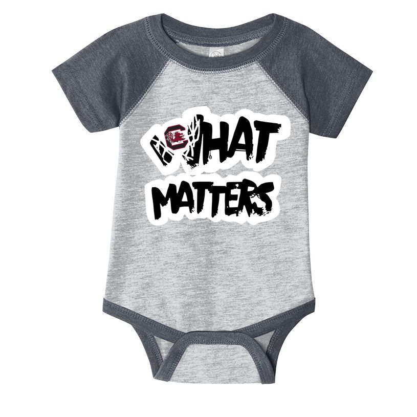 Milaysia Fulwiley Wearing South Carolina What Matters Infant Baby Jersey Bodysuit