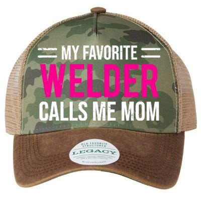 My Favorite Welder Calls Me Mom Welding Mother Legacy Tie Dye Trucker Hat