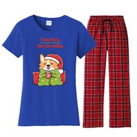 Matching Family We Wish You A Merry Christmas Corgi Lover Funny Gift Women's Flannel Pajama Set