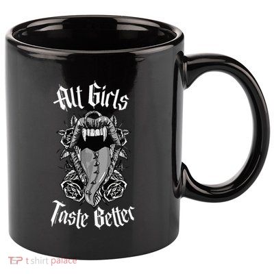 My Freaky World Goth Alt Clothing Alt Girl Taste Better 11oz C Handle Ceramic Mug