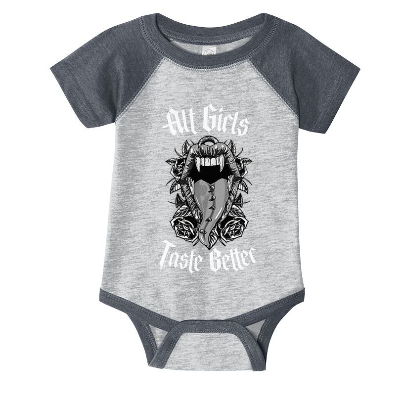 My Freaky World Goth Alt Clothing Alt Girl Taste Better Infant Baby Jersey Bodysuit