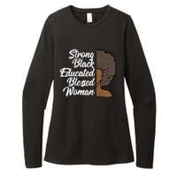 Melanins For Wo Strong Educated Blessed Black Pride Womens CVC Long Sleeve Shirt