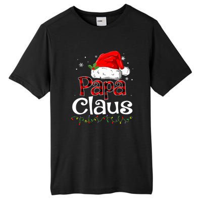 Matching Family Xmas Papa Claus Santa Funny Christmas Pajama Gift Tall Fusion ChromaSoft Performance T-Shirt