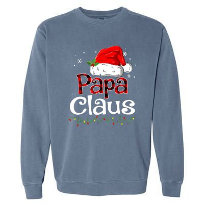 Matching Family Xmas Papa Claus Santa Funny Christmas Pajama Gift Garment-Dyed Sweatshirt