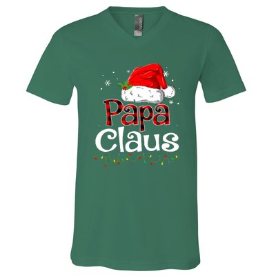 Matching Family Xmas Papa Claus Santa Funny Christmas Pajama Gift V-Neck T-Shirt