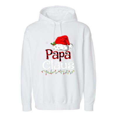 Matching Family Xmas Papa Claus Santa Funny Christmas Pajama Gift Garment-Dyed Fleece Hoodie