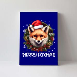 Merry Foxmas Xmas Decoration Santa Fox Christmas Cute Gift Canvas