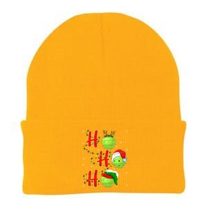 Matching Family Xmas Santa Ho Ho Ho Pickleball Christmas Gift Knit Cap Winter Beanie