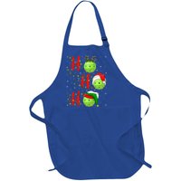 Matching Family Xmas Santa Ho Ho Ho Pickleball Christmas Gift Full-Length Apron With Pockets