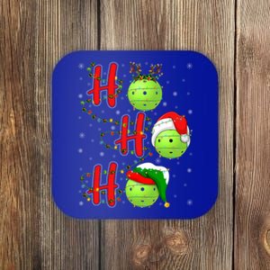 Matching Family Xmas Santa Ho Ho Ho Pickleball Christmas Gift Coaster