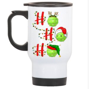 Matching Family Xmas Santa Ho Ho Ho Pickleball Christmas Gift Stainless Steel Travel Mug