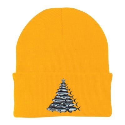 Merry Fishmas Xmas Fishing For Fisher Christmas Fun Gift Knit Cap Winter Beanie