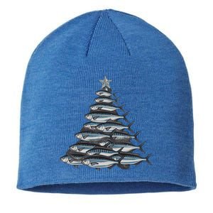 Merry Fishmas Xmas Fishing For Fisher Christmas Fun Gift Sustainable Beanie