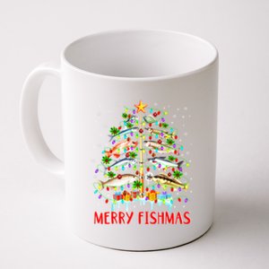 Merry Fishmas Xmas Merry Fishmas Christmas Tree Gift Coffee Mug