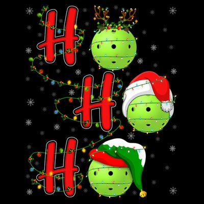 Matching Family Xmas Santa Ho Ho Ho Pickleball Christmas T-Shirt