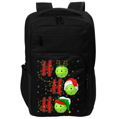 Matching Family Xmas Santa Ho Ho Ho Pickleball Christmas Impact Tech Backpack