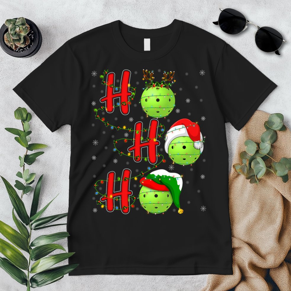 Matching Family Xmas Santa Ho Ho Ho Pickleball Christmas Premium T-Shirt