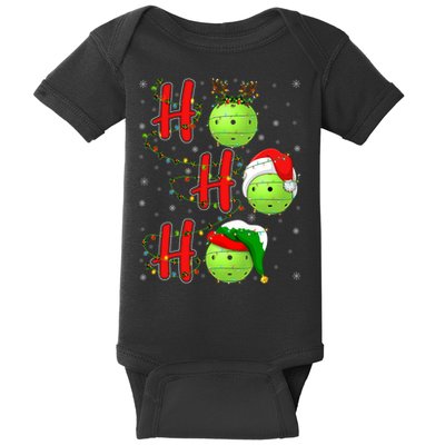 Matching Family Xmas Santa Ho Ho Ho Pickleball Christmas Baby Bodysuit