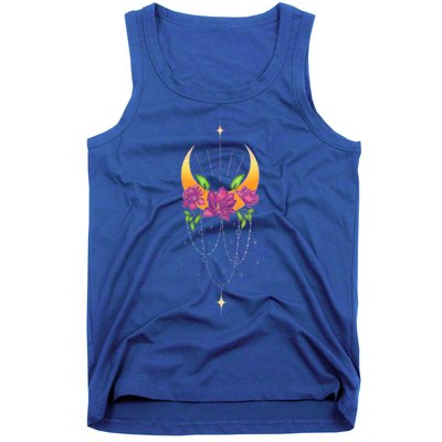 Moon Flower Yoga Spiritual Occult And Magic Gift Tank Top