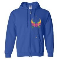 Moon Flower Yoga Spiritual Occult And Magic Gift Full Zip Hoodie