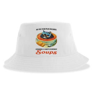 My Five Year Plan Includes Consuming A Variety Of Different Soups Sustainable Bucket Hat