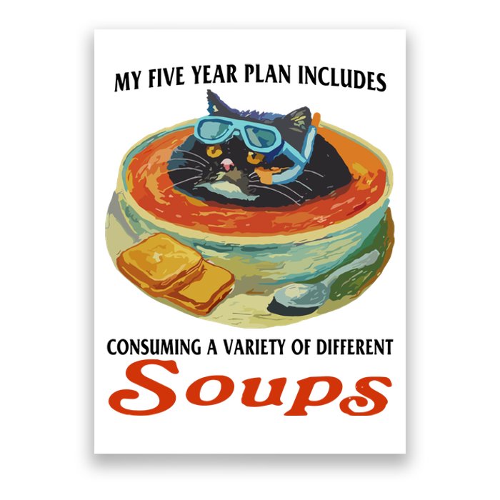 My Five Year Plan Includes Consuming A Variety Of Different Soups Poster