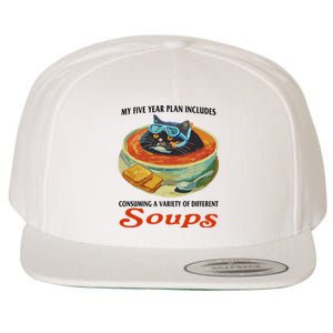 My Five Year Plan Includes Consuming A Variety Of Different Soups Wool Snapback Cap