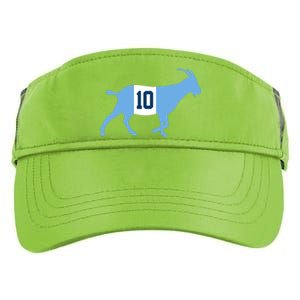 Messi Goat #10 Argentina Soccer Adult Drive Performance Visor