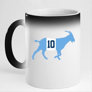 Messi Goat #10 Argentina Soccer 11oz Black Color Changing Mug