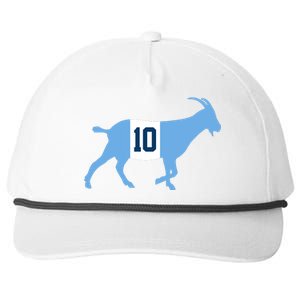 Messi Goat #10 Argentina Soccer Snapback Five-Panel Rope Hat