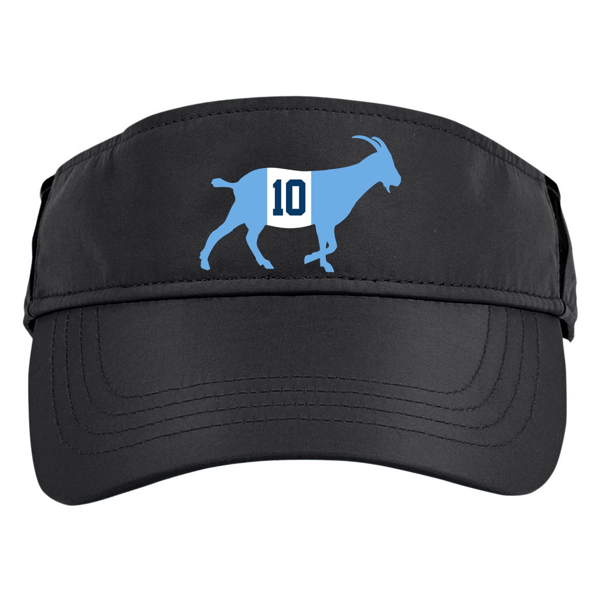 Messi Goat #10 Argentina Soccer Adult Drive Performance Visor
