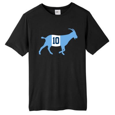 Messi Goat #10 Argentina Soccer Tall Fusion ChromaSoft Performance T-Shirt