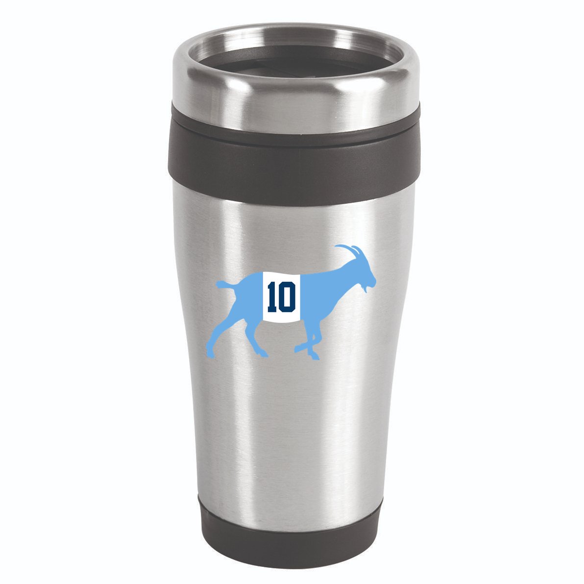 Messi Goat #10 Argentina Soccer 16oz Travel Tumbler