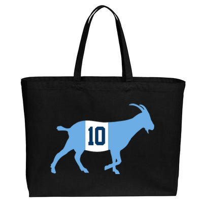 Messi Goat #10 Argentina Soccer Cotton Canvas Jumbo Tote