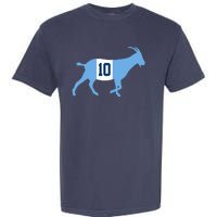 Messi Goat #10 Argentina Soccer Garment-Dyed Heavyweight T-Shirt