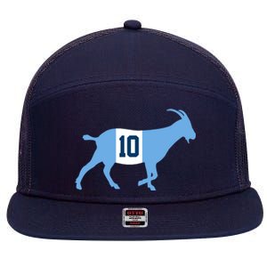 Messi Goat #10 Argentina Soccer 7 Panel Mesh Trucker Snapback Hat