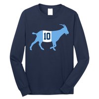 Messi Goat #10 Argentina Soccer Long Sleeve Shirt