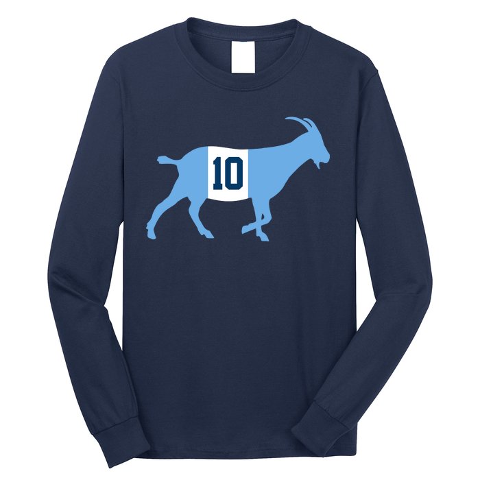 Messi Goat #10 Argentina Soccer Long Sleeve Shirt