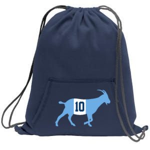 Messi Goat #10 Argentina Soccer Sweatshirt Cinch Pack Bag