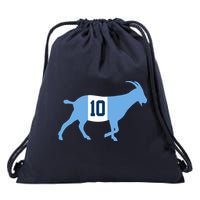 Messi Goat #10 Argentina Soccer Drawstring Bag