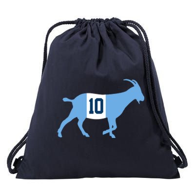 Messi Goat #10 Argentina Soccer Drawstring Bag