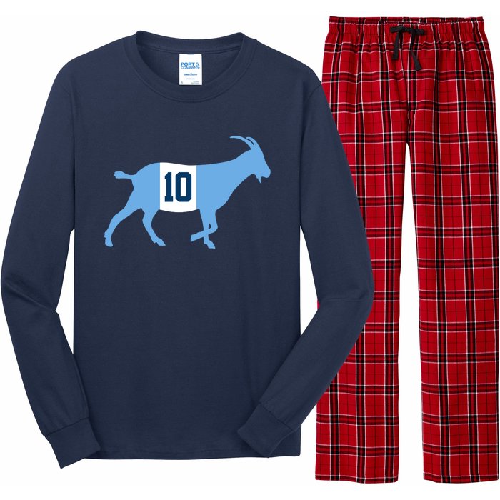 Messi Goat #10 Argentina Soccer Long Sleeve Pajama Set