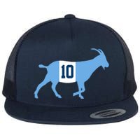 Messi Goat #10 Argentina Soccer Flat Bill Trucker Hat