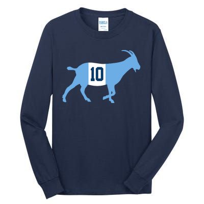 Messi Goat #10 Argentina Soccer Tall Long Sleeve T-Shirt