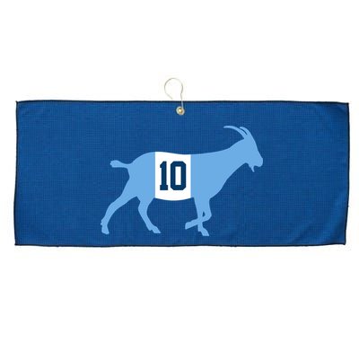 Messi Goat #10 Argentina Soccer Large Microfiber Waffle Golf Towel
