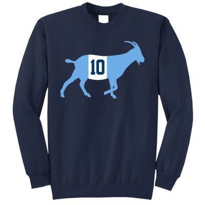 Messi Goat #10 Argentina Soccer Tall Sweatshirt