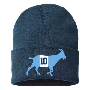 Messi Goat #10 Argentina Soccer Sustainable Knit Beanie