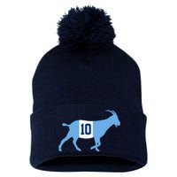 Messi Goat #10 Argentina Soccer Pom Pom 12in Knit Beanie