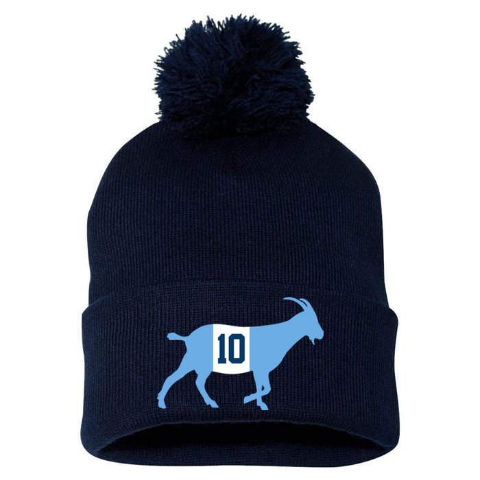 Messi Goat #10 Argentina Soccer Pom Pom 12in Knit Beanie